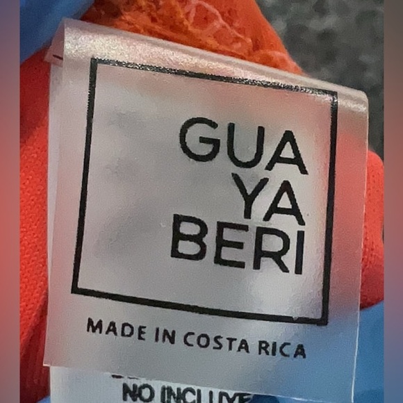 GUAYABERI Cut Out One Piece Swimsuit Orange size Medium M - Picture 4 of 4